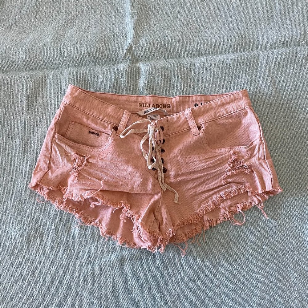 BILLABONG Low Rise Jean Shorts - Reckless Fit